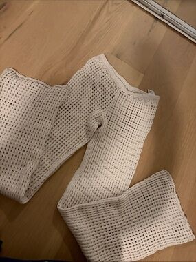 Garage Cream Crochet Leggings for Kids